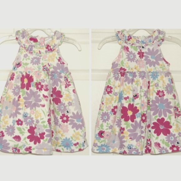 GAP Baby Girls 18-24M, Cotton Summer Floral Dress with Lining - Picture 2 of 4